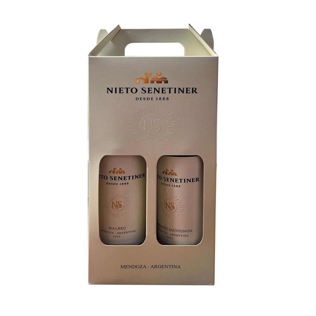 NIETO SENETINER - Vino Nieto Senetiner Malbec Cabernet Pack 2 Botellas 750 mL