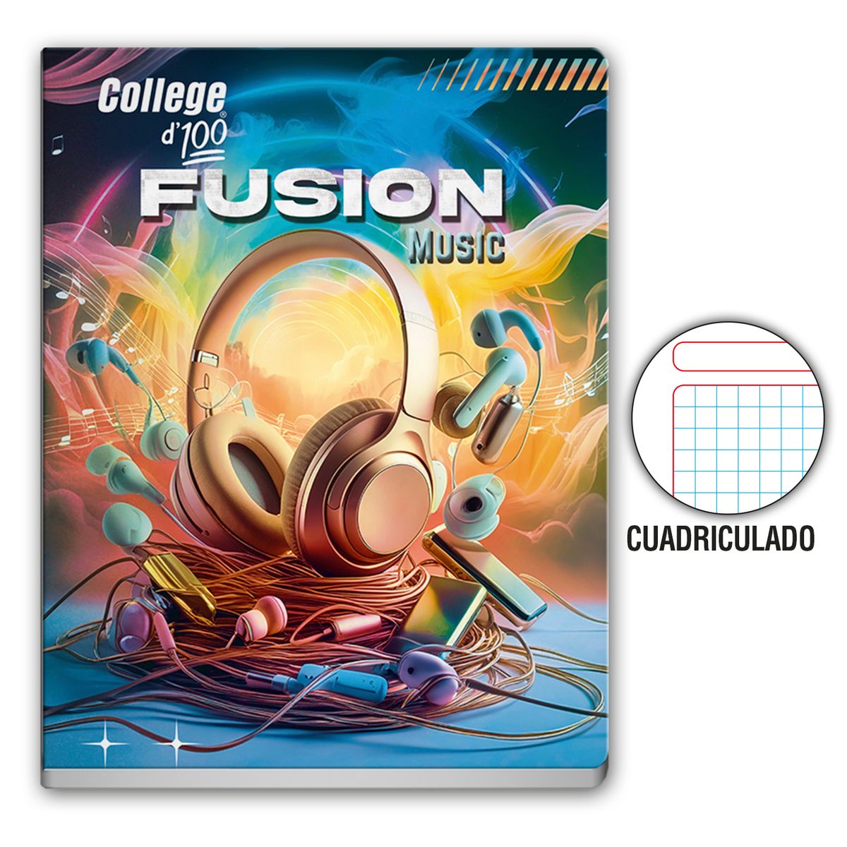 COLLEGE - Cuaderno Cuadriculado College Deluxe 100 Hojas