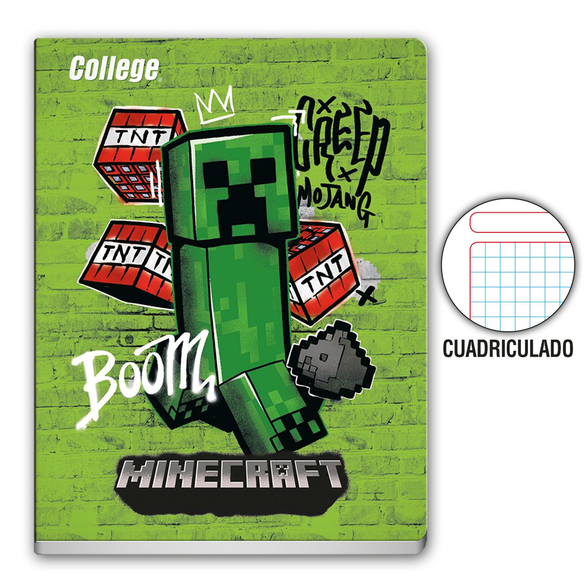 COLLEGE - CUADERNO 80HJ CDR MINECRAFT COLLEGE
