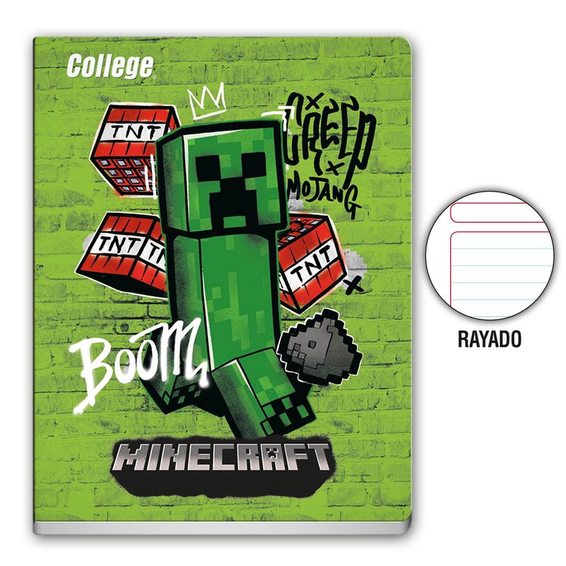 COLLEGE - Cuaderno de Luxe 80Hj (-) Minecraft College