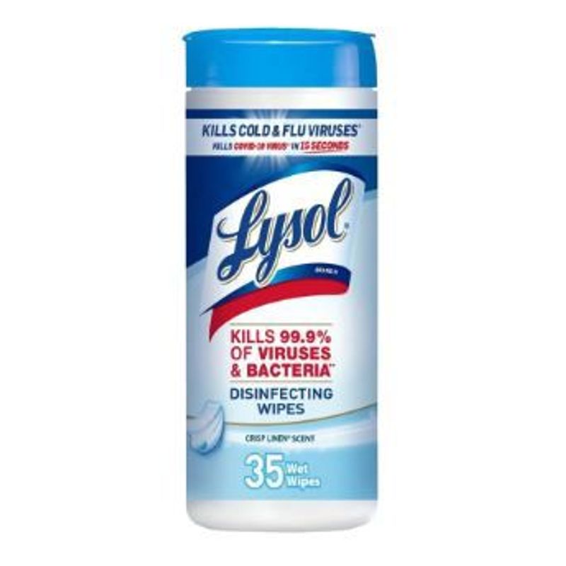 LYSOL - Toallas Desinfectante Crisp Linen Lysol
