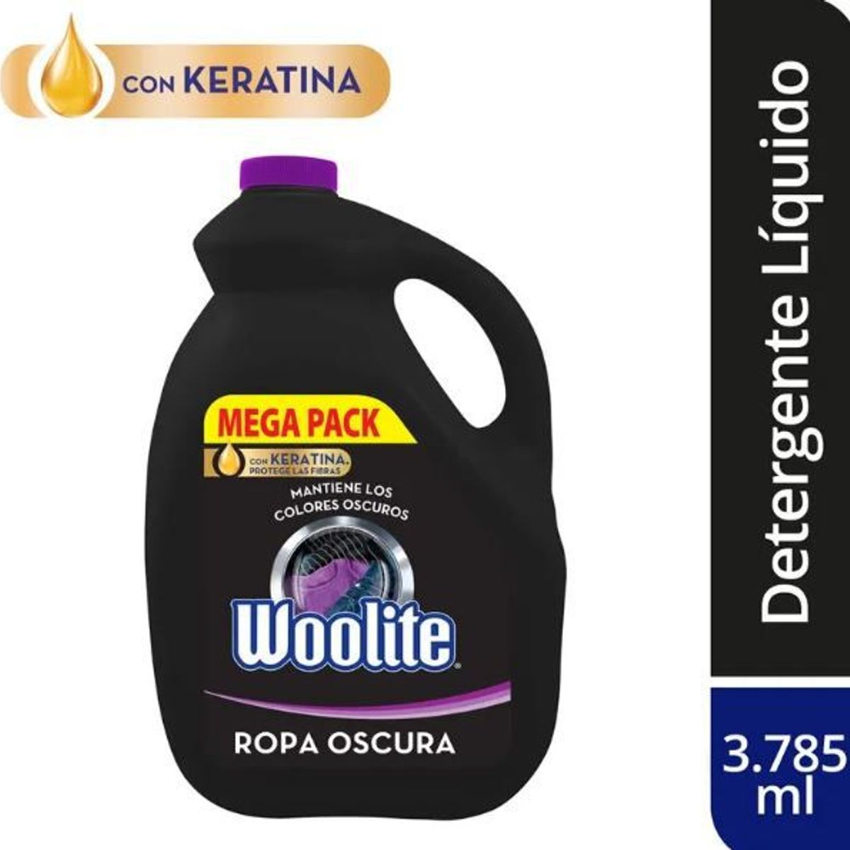 WOOLITE - Detergente Líquido Woolite Ropa Oscura Envase 3.785 L