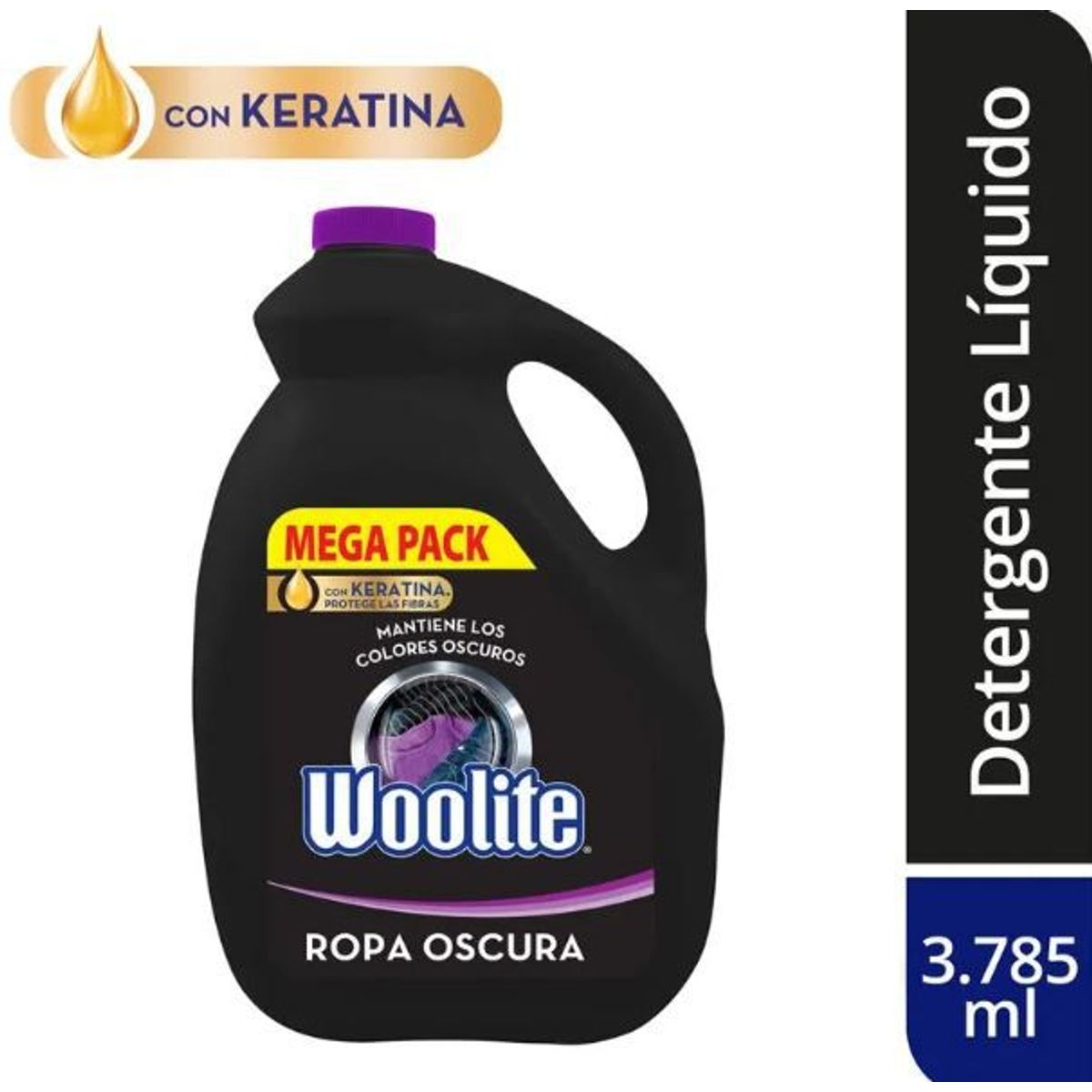 WOOLITE - Detergente Líquido Woolite Ropa Oscura Envase 3.785 L