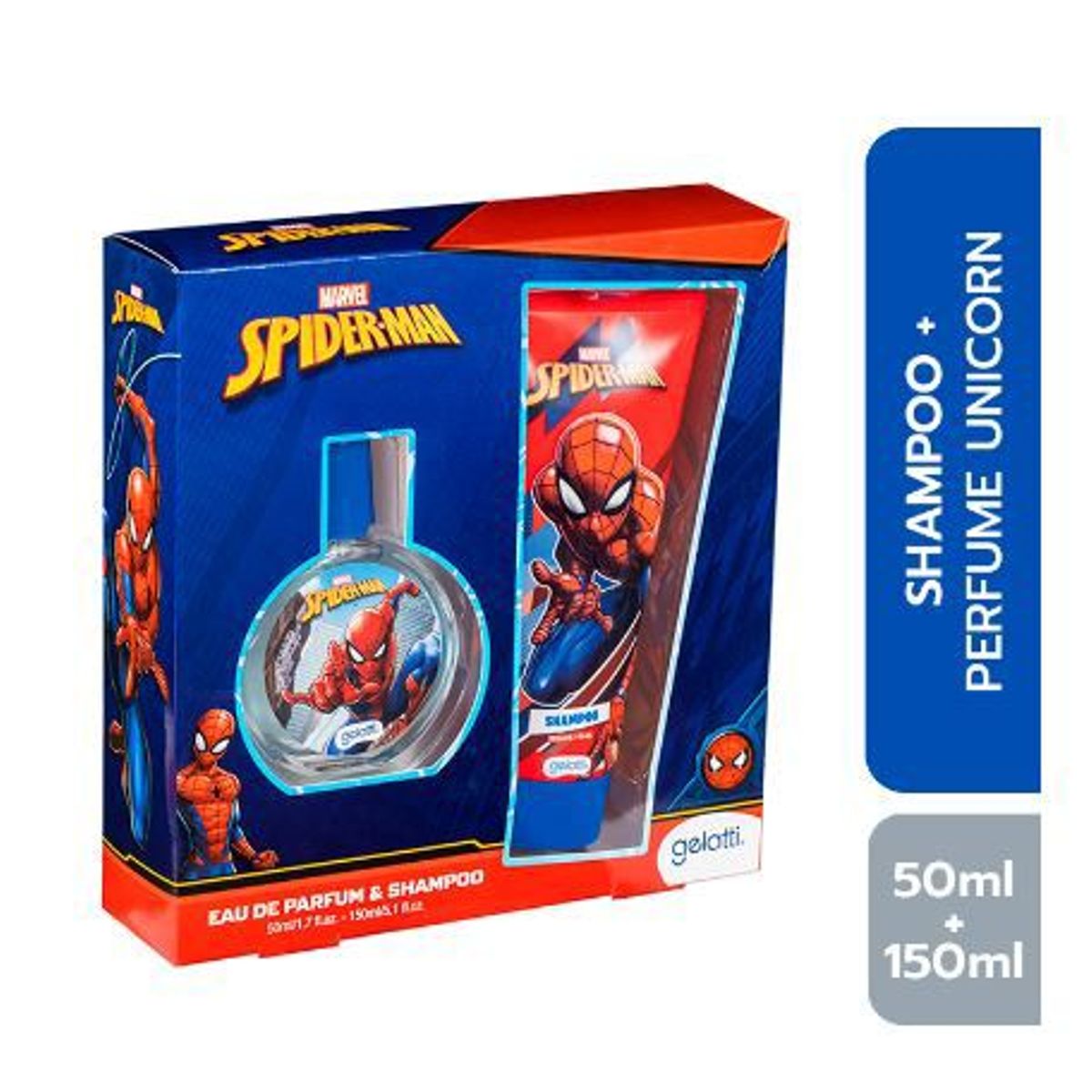 GELATTI - Pack Gelatti Spiderman Colonia 50 mL + Shampoo 150 mL