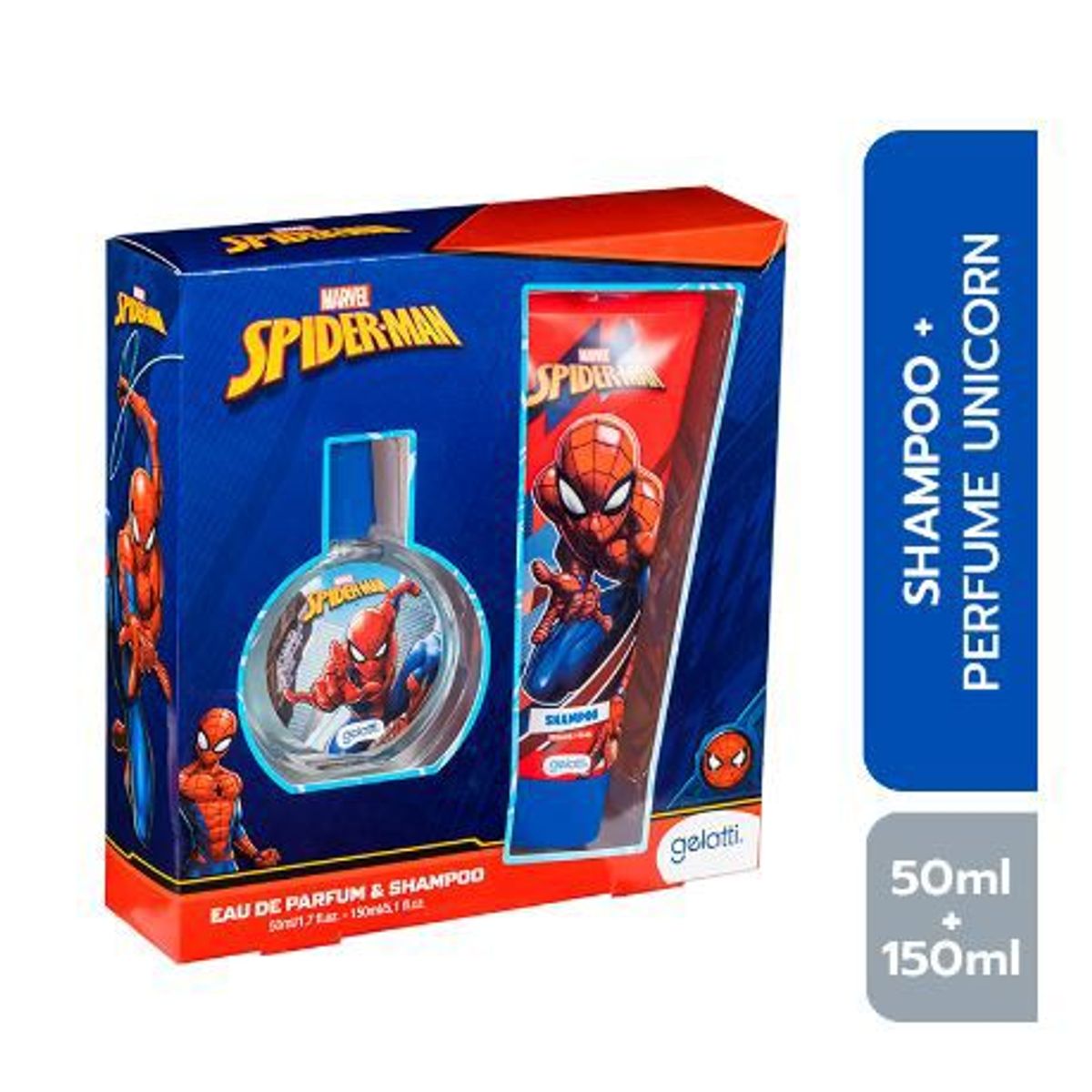 GELATTI - Pack Gelatti Spiderman Colonia 50 mL + Shampoo 150 mL