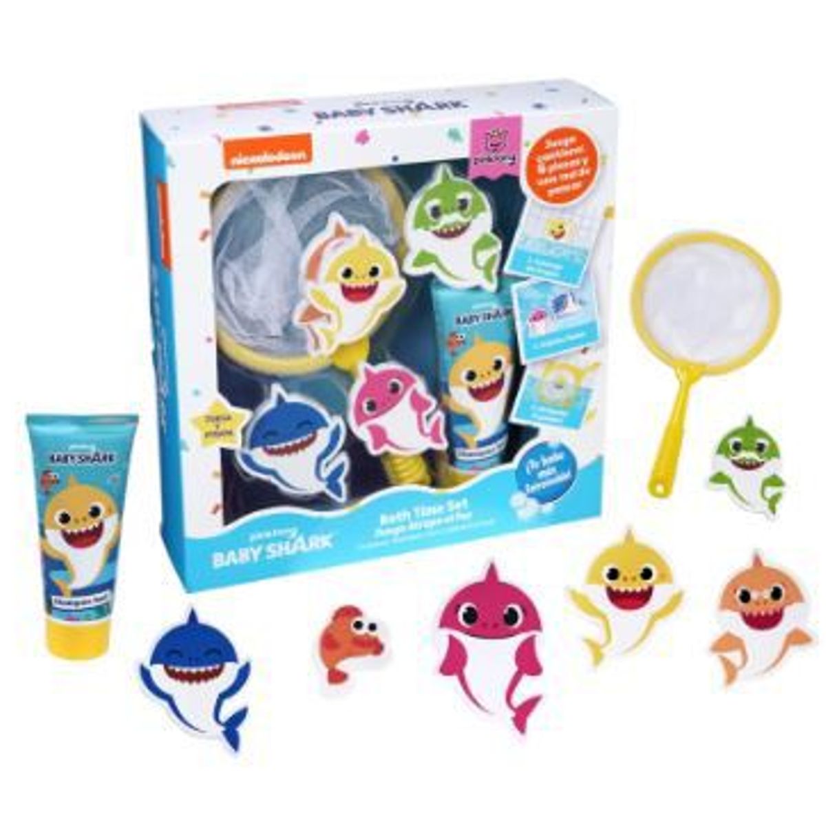 GELATTI - Set Baby Shark Shampoo 100 mL + Juego Atrapa Pez