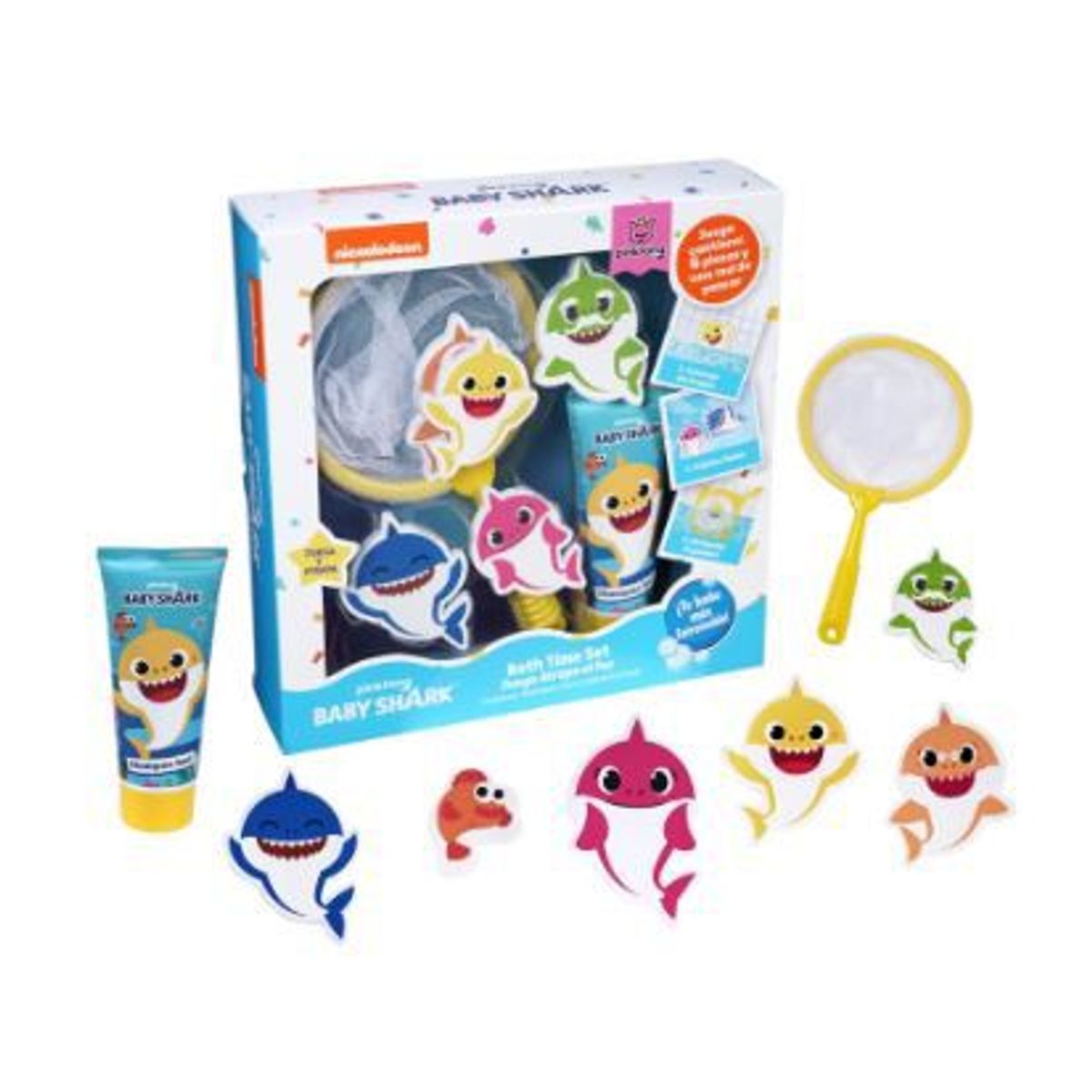 GELATTI - Set Baby Shark Shampoo 100 mL + Juego Atrapa Pez