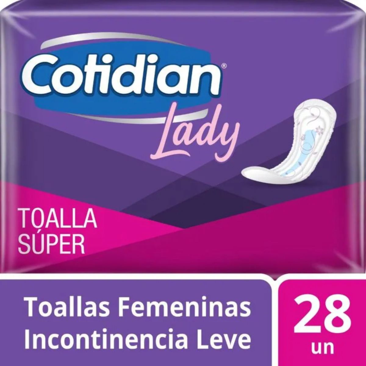 COTIDIAN - Toalla Incontinencia Cotidian Lady Superior Empaque 28 Und