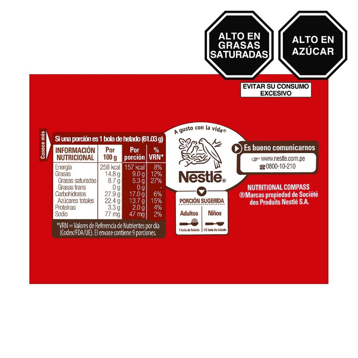 KIT KAT - Helado Kit Kat Triple Layers Pote 900 mL