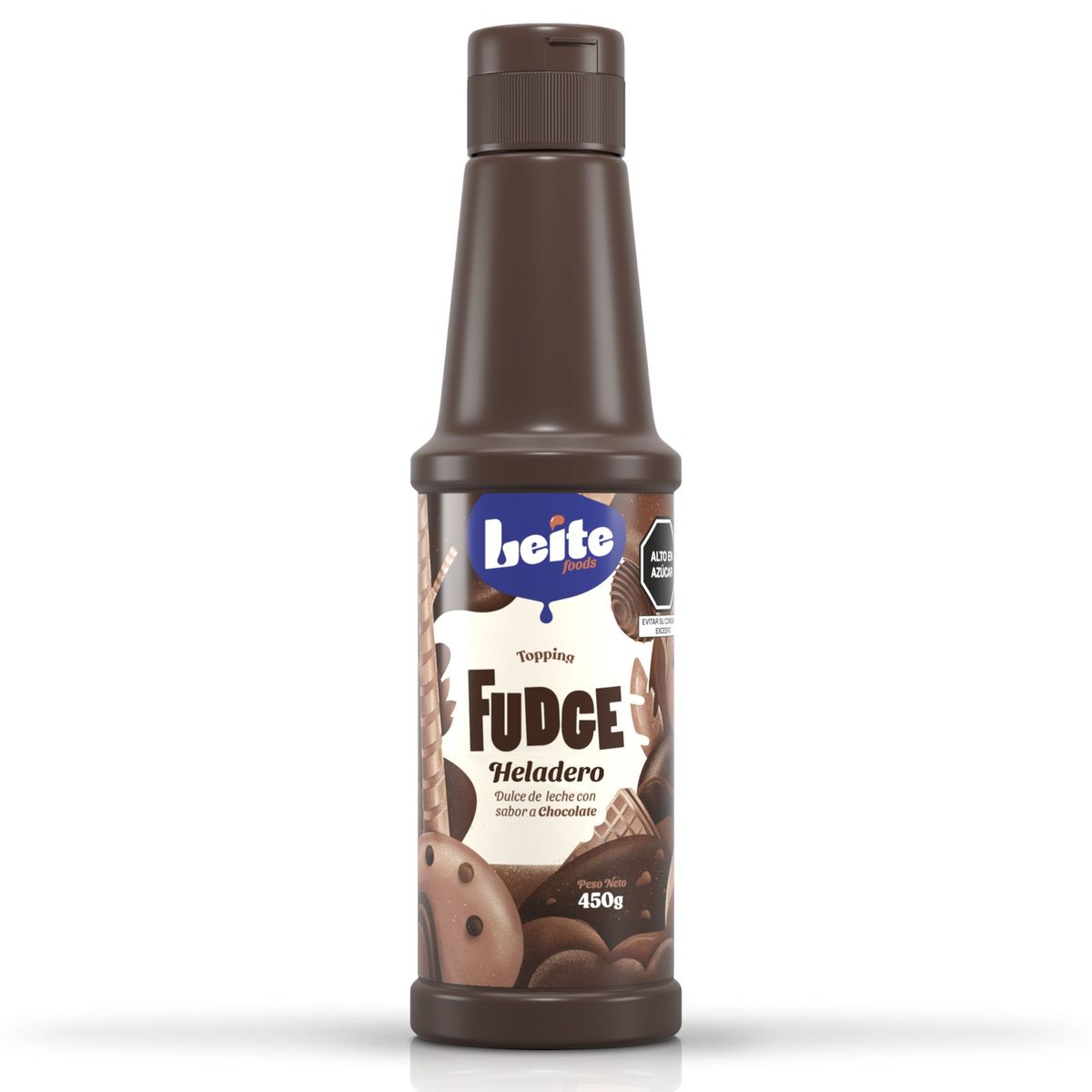 LEITEFOODS - Topping Fudge Leitefoods Botella 450 g