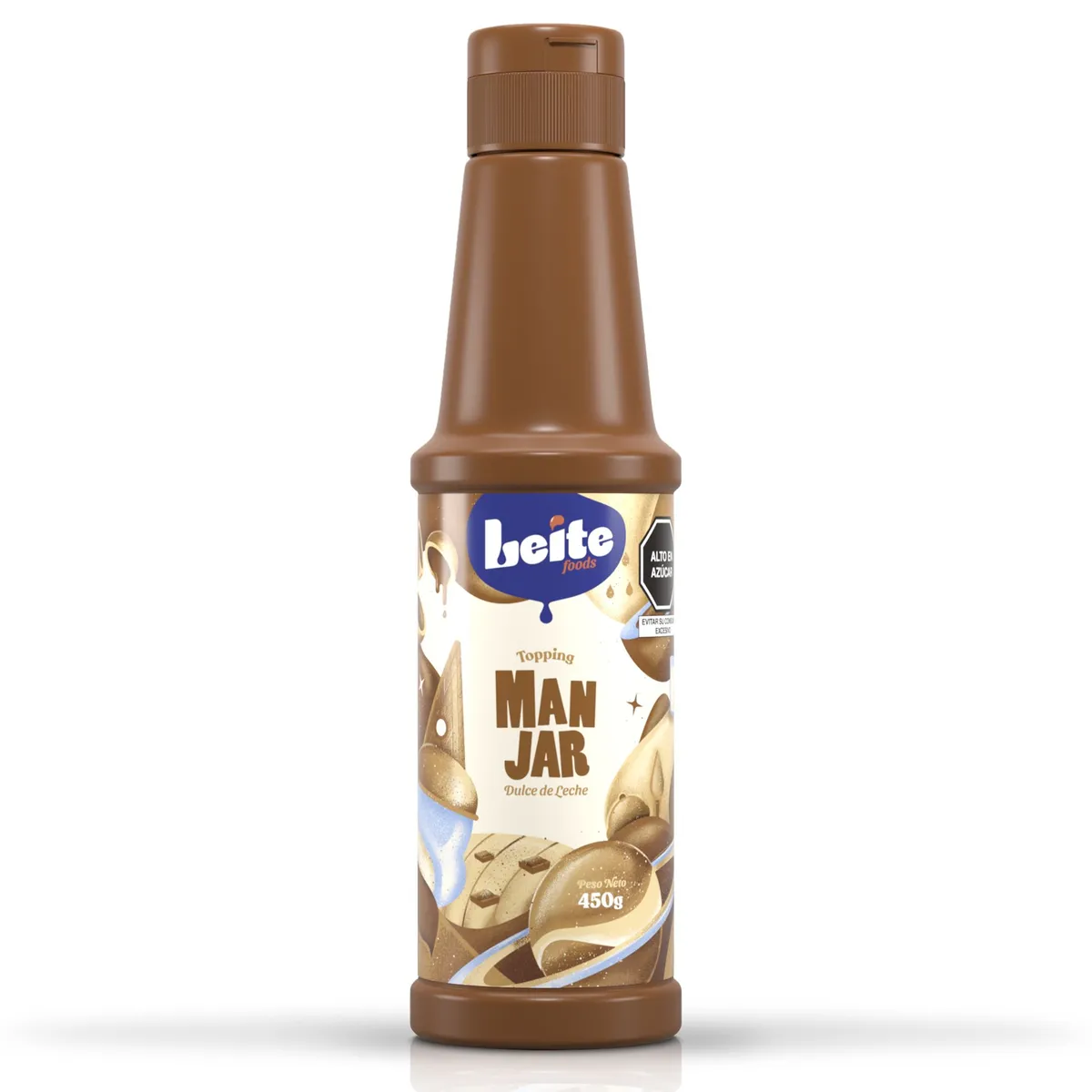  - Topping Manjar Leitefoods Botella 450 g