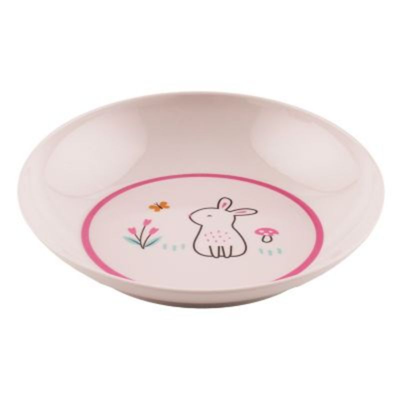 Casa Joven - Plato Hondo 19cm Antideslizante Baby Pink