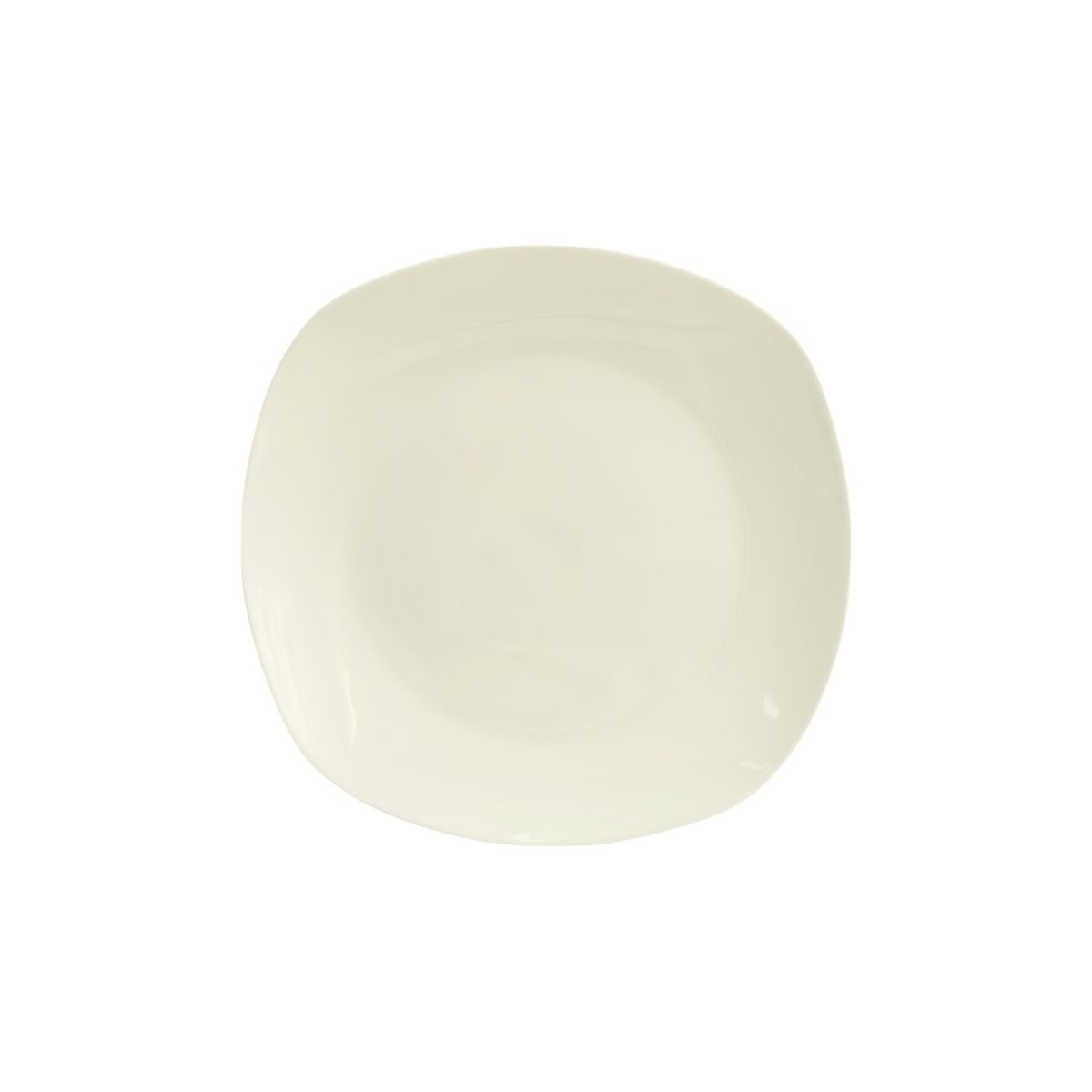 Casa Joven - Plato Tendido Semicuadrado Blanco 10.5cm