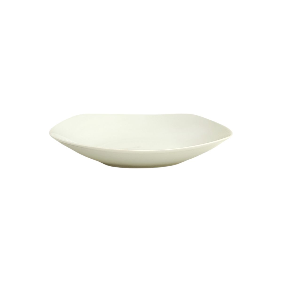 Precio Uno - Plato Sopero Semicuadrado Blanco 9