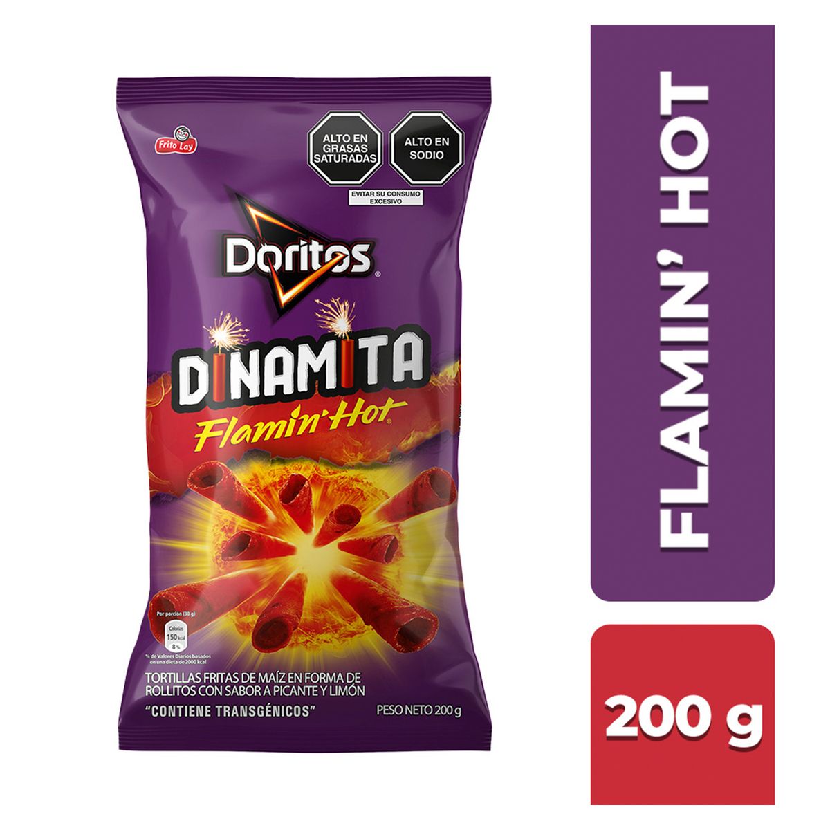 DORITOS - Tortilla Chips Doritos Dinamita Flamin Hot Bolsa 200 g