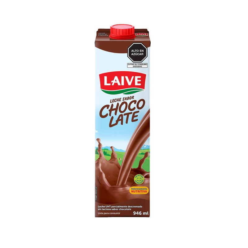 LAIVE - Leche Sin Lactosa Chocolate Laive x 946  mL