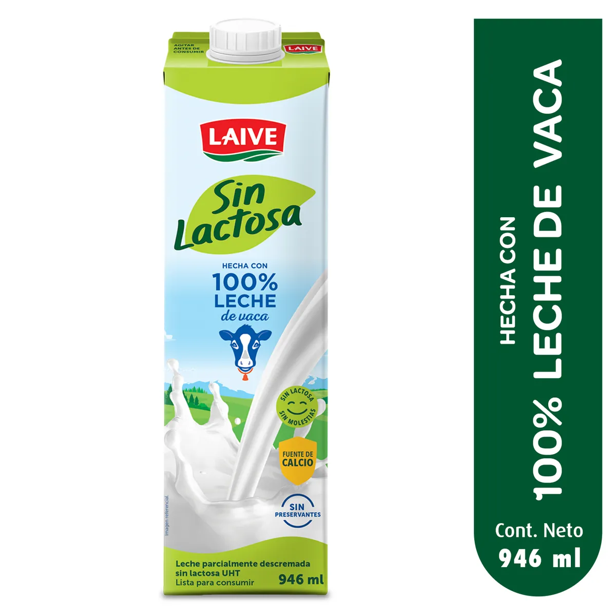 LAIVE - Leche Laive Sin Lactosa Caja 946 mL