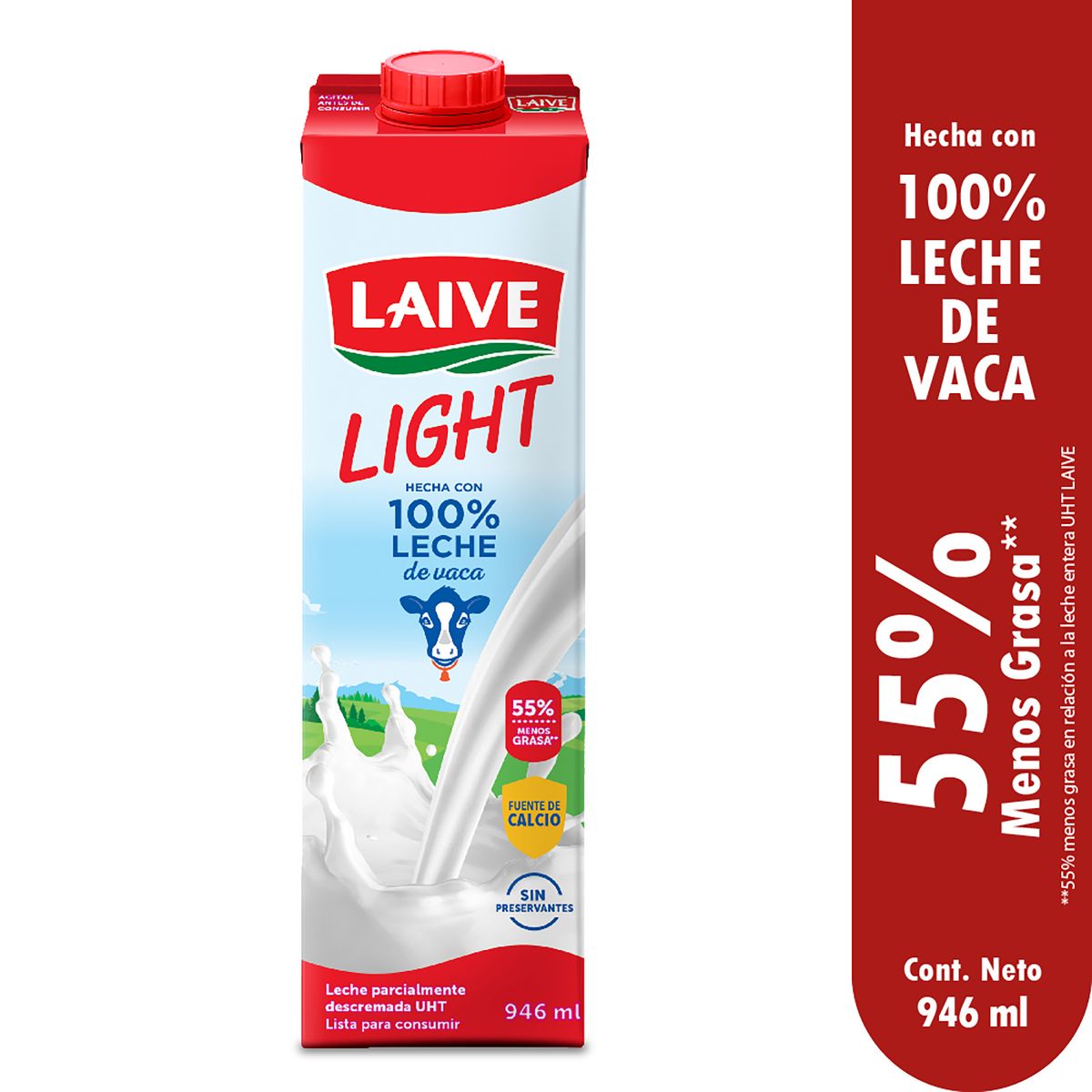 LAIVE - Leche Laive Light Caja 946 mL
