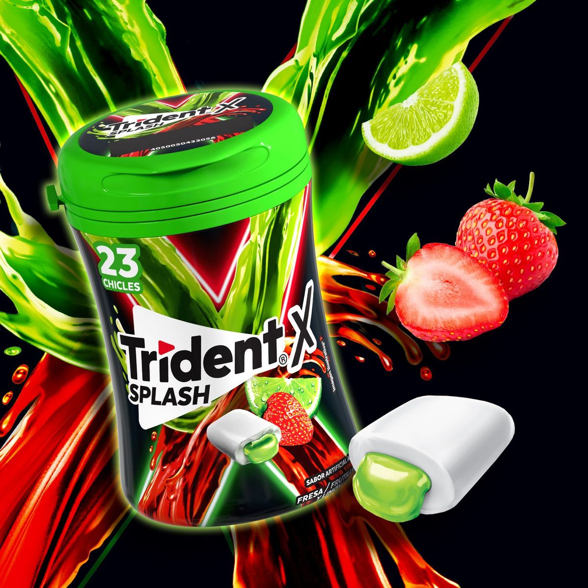 TRIDENT - TRIDENT BOTELLA SPLASH FRESLIM 44.6GR