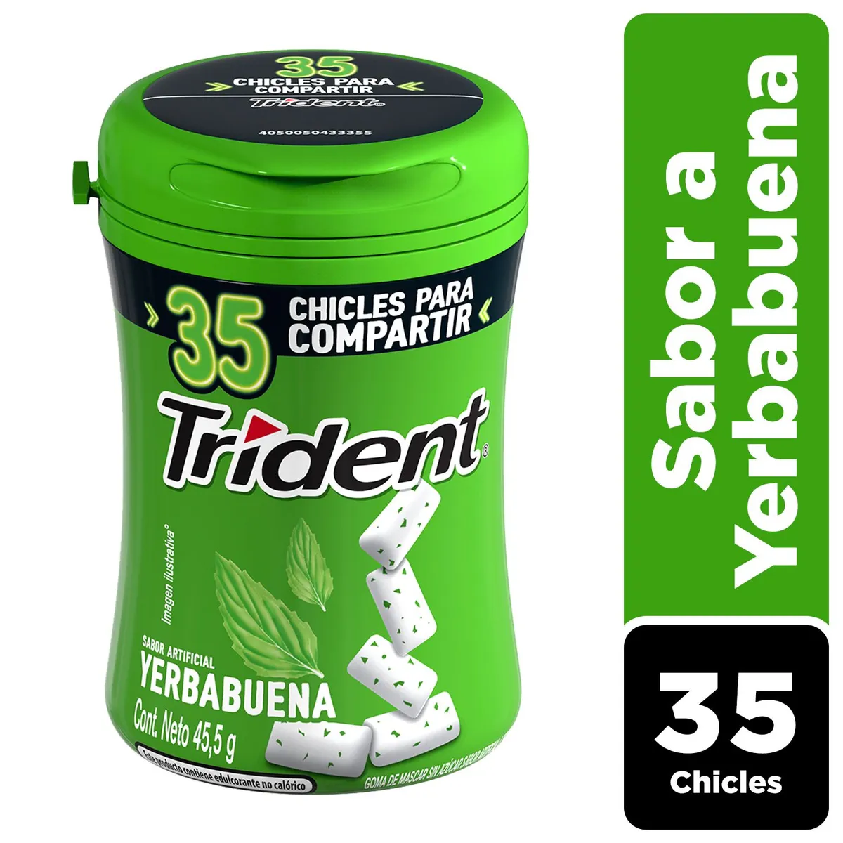 TRIDENT - TRIDENT BOTELLA YERBA 45.5GR