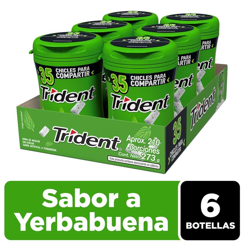 TRIDENT - Chicle Trident Yerbabuena Display 6 Und