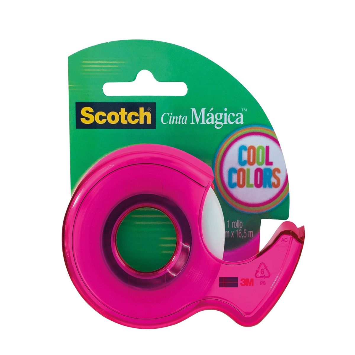 SCOTCH - Cinta Mágica Scotch 19 mm Cool Colors Con Dispensador
