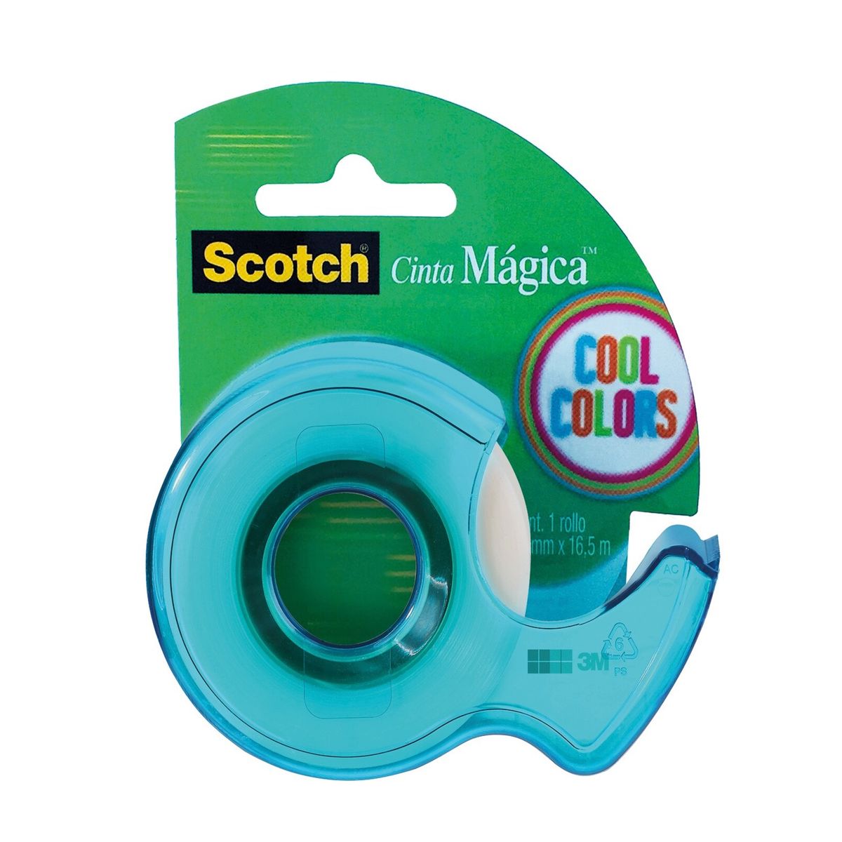 SCOTCH - Cinta Mágica Scotch 19 mm Cool Colors Con Dispensador