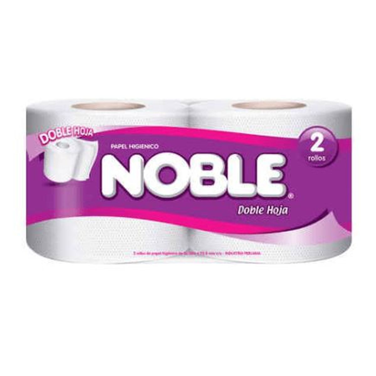 NOBLE - PAPEL HIGIENICO NOBLE DOBLE HOJA BOLSA X 2UND
