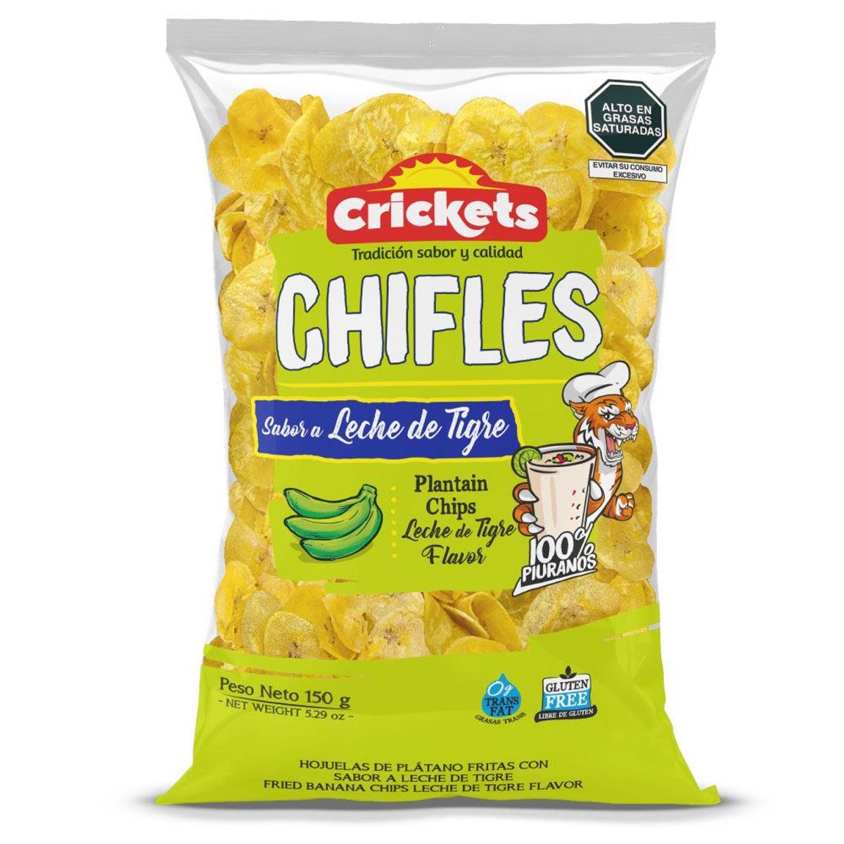 CRICKETS - Chifle Crickets Leche de Tigre Bolsa 150 g
