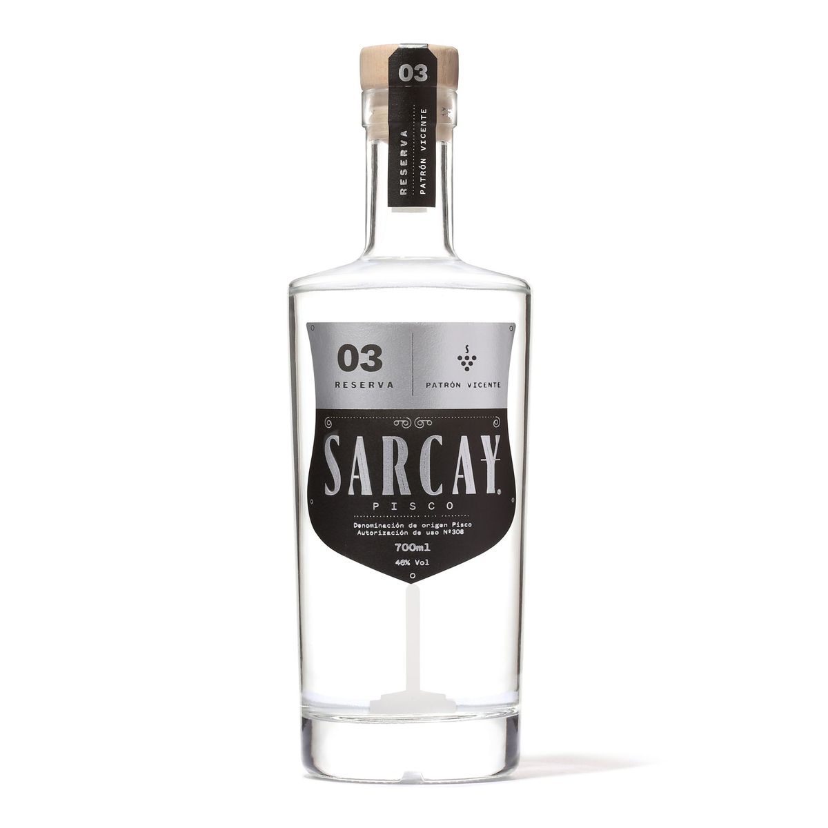 SARCAY - Pisco Acholado Sarcay Patricio Vicente Botella 700 mL