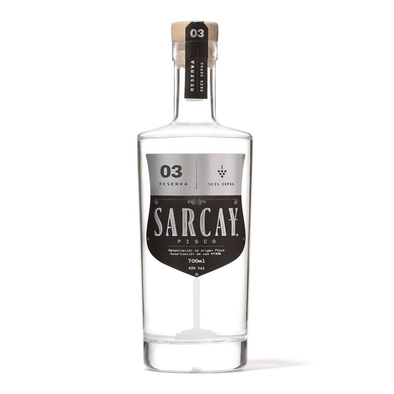 SARCAY - Pisco Acholado Sarcay Seis Cepas Botella 700 mL