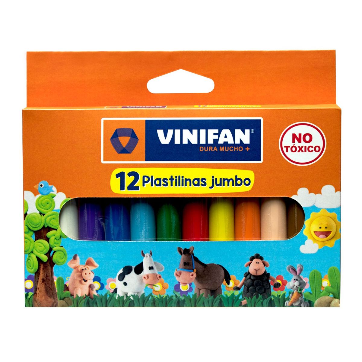 VINIFAN - Plastilina Vinifan Jumbo Clásica Caja 12 Und