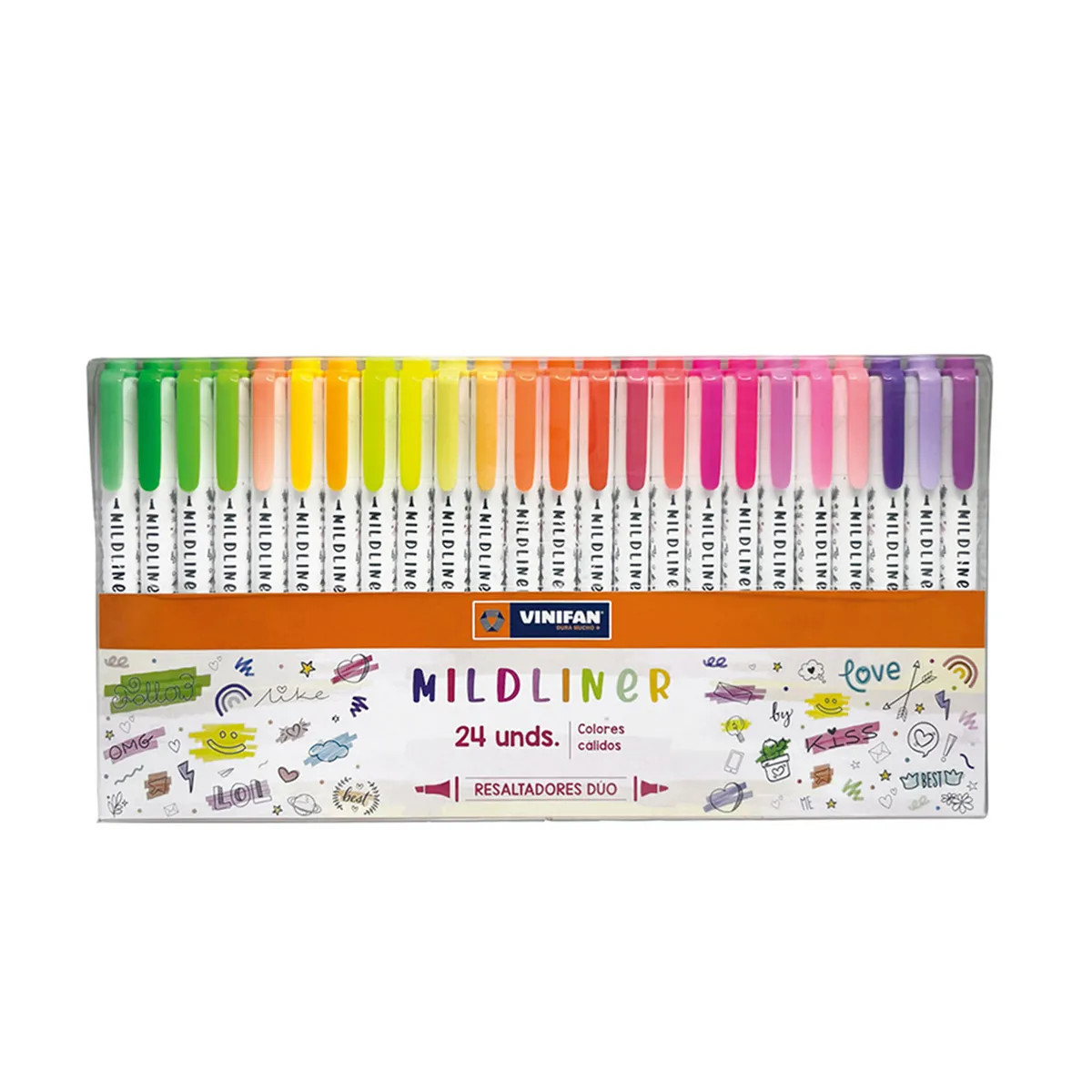 VINIFAN - Resaltadores Vinifan Mildliner Cálidos Estuche 24 Und