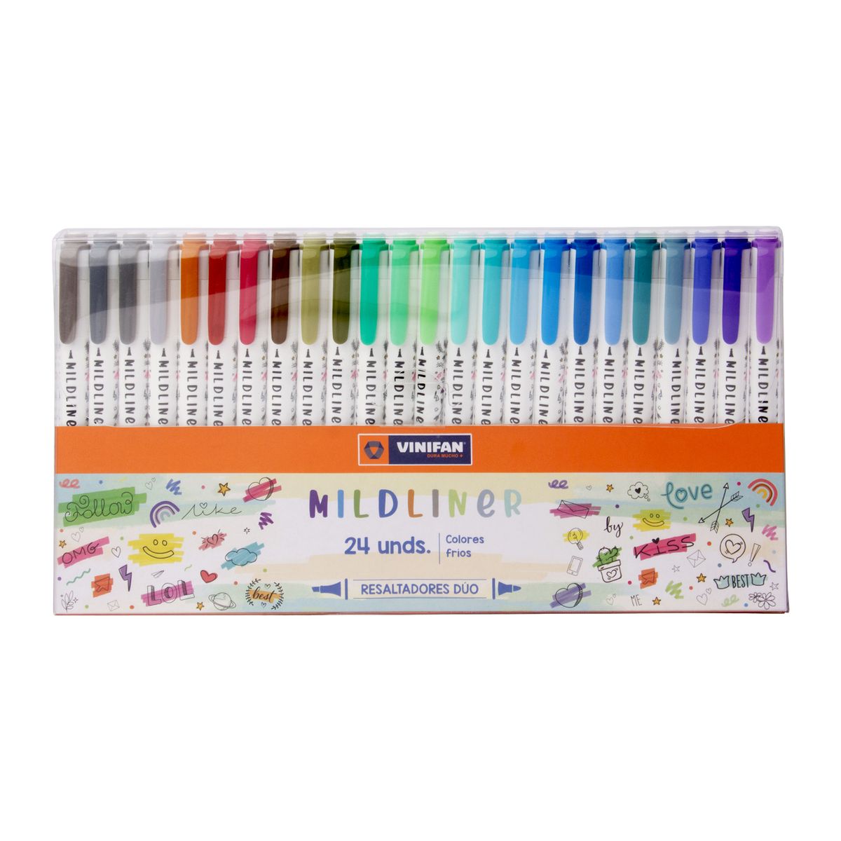 VINIFAN - Resaltadores Vinifan Mildliner Fríos Estuche 24 Und