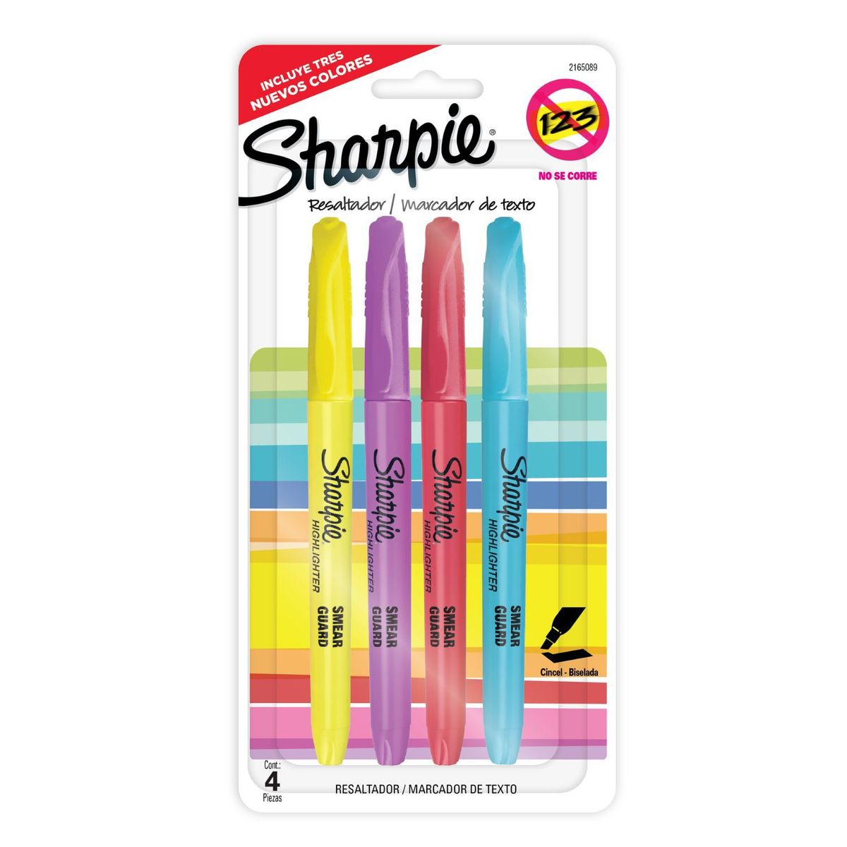 SHARPIE - Resaltadores Sharpie Pocket Surtido 4 Und