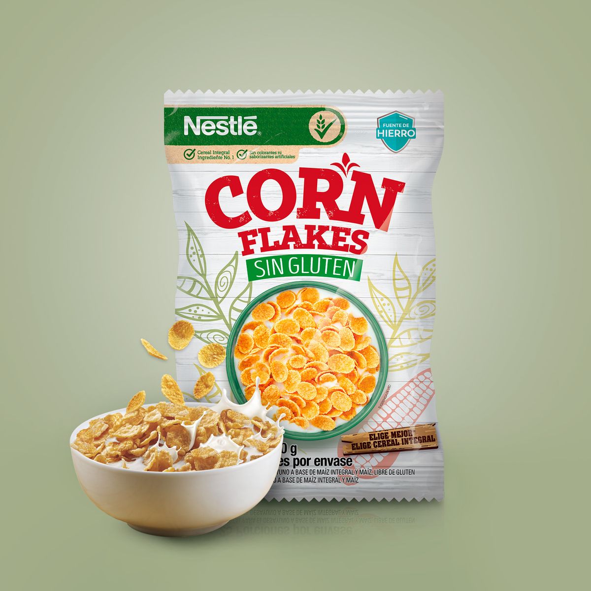 CORN FLAKES - Cereal Corn Flakes Sin Gluten Bolsa 740 g