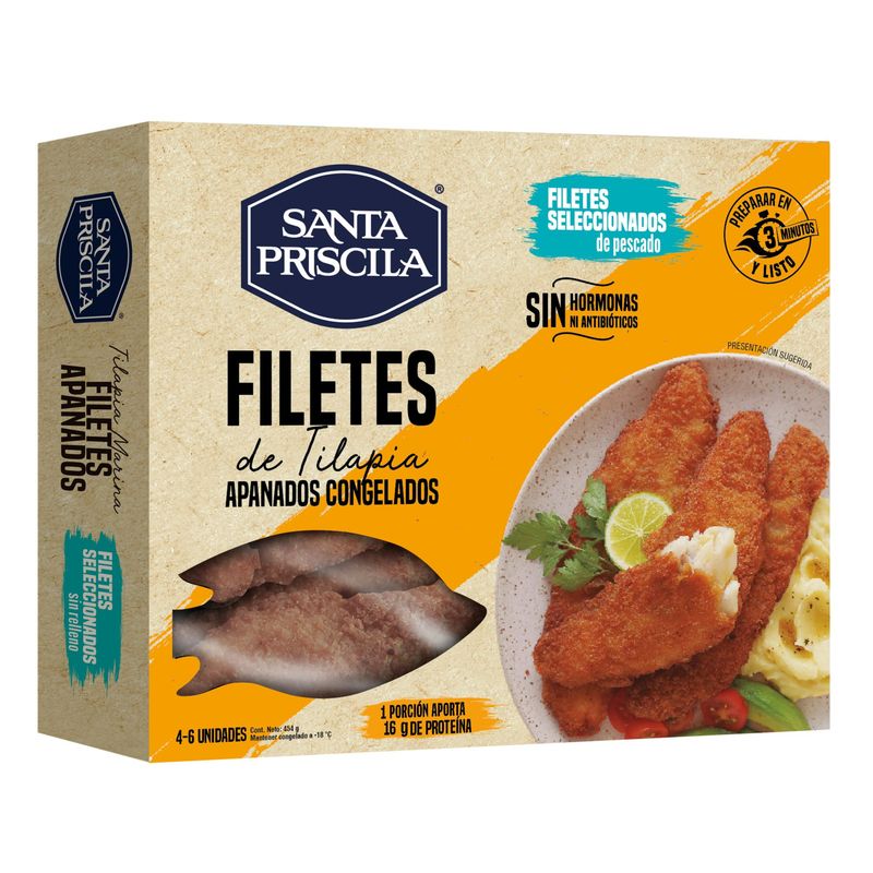 SANTA PRISCILA - Filetes de Tilapia Apanados