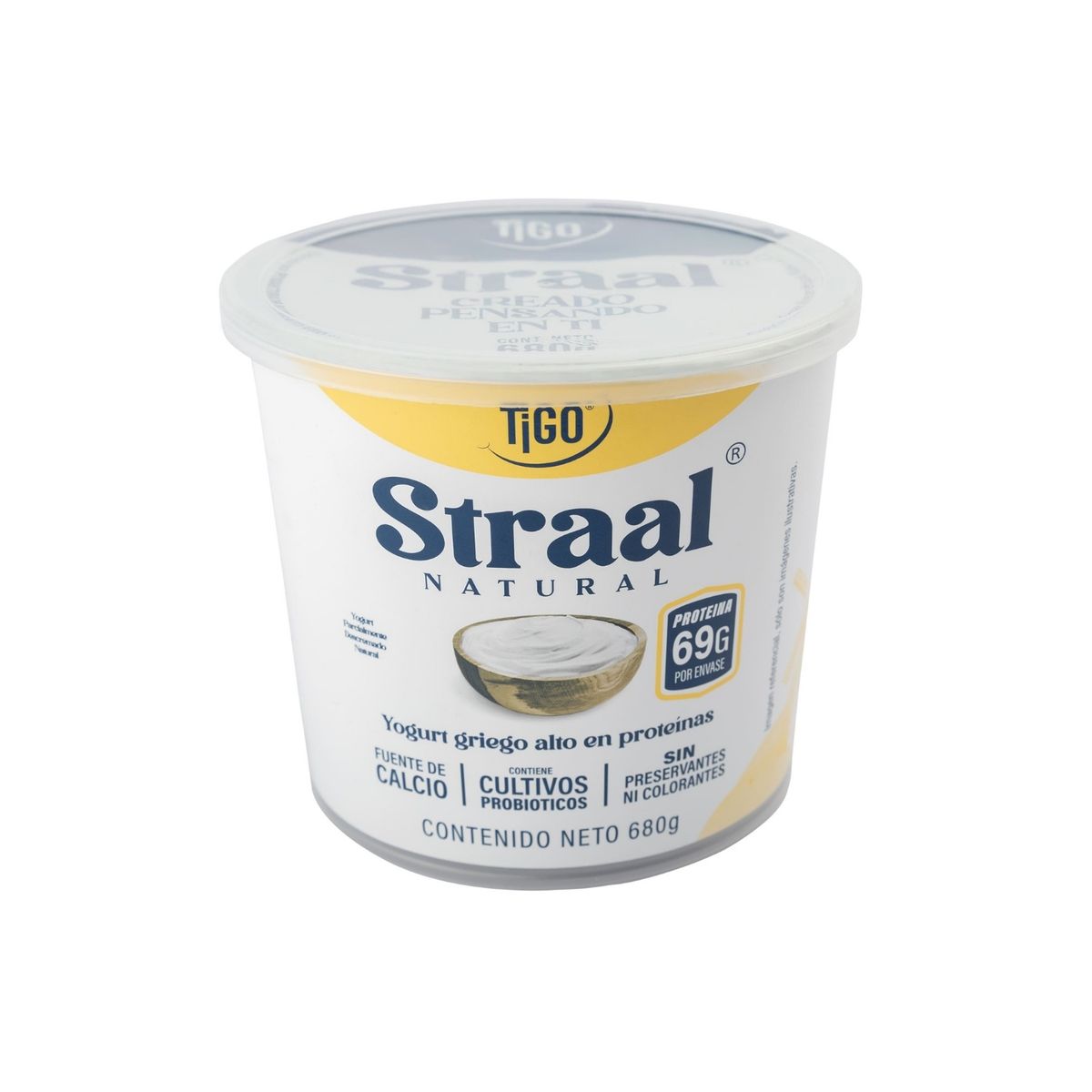 TIGO - Yogurt Griego Tigo Straal Natural Envase 680 g
