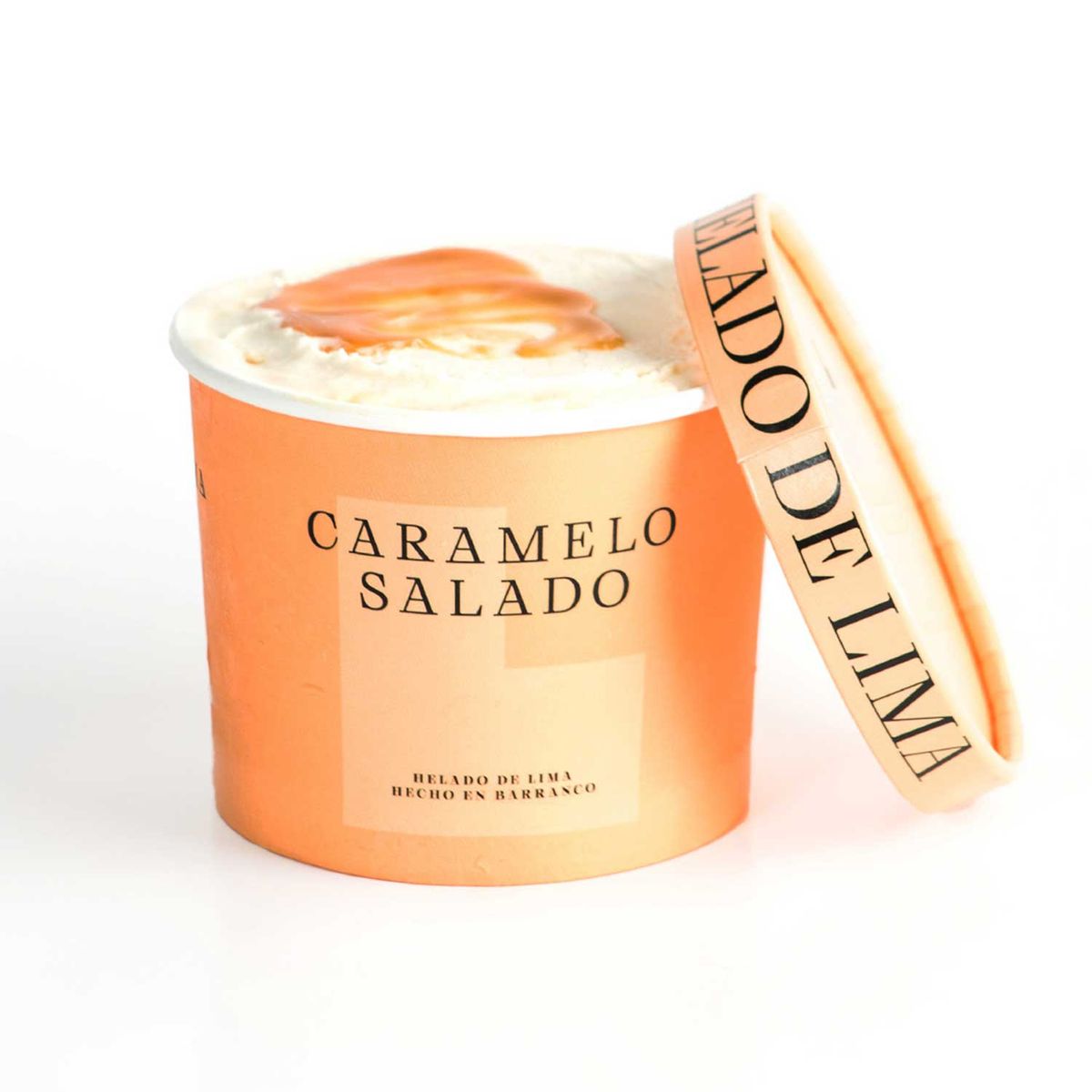 HELADO DE LIMA - Helado de Caramelo Salado Helado de Lima Pote 500 mL