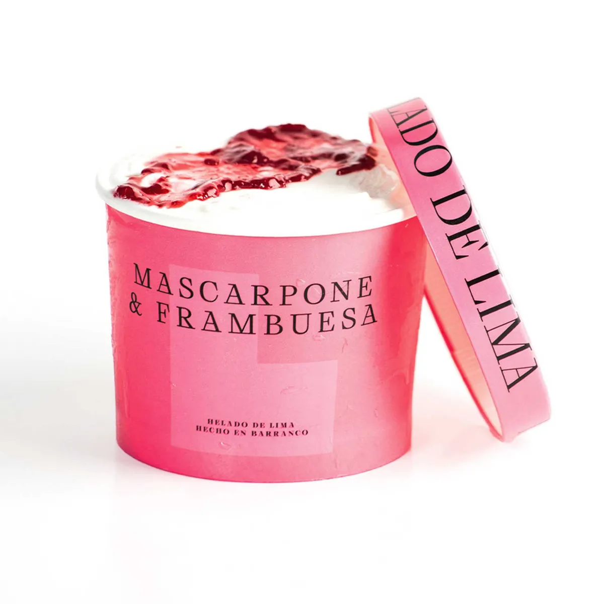 HELADO DE LIMA - Helado de Mascarpone con Frambuesa Helado de Lima Pote 500 mL