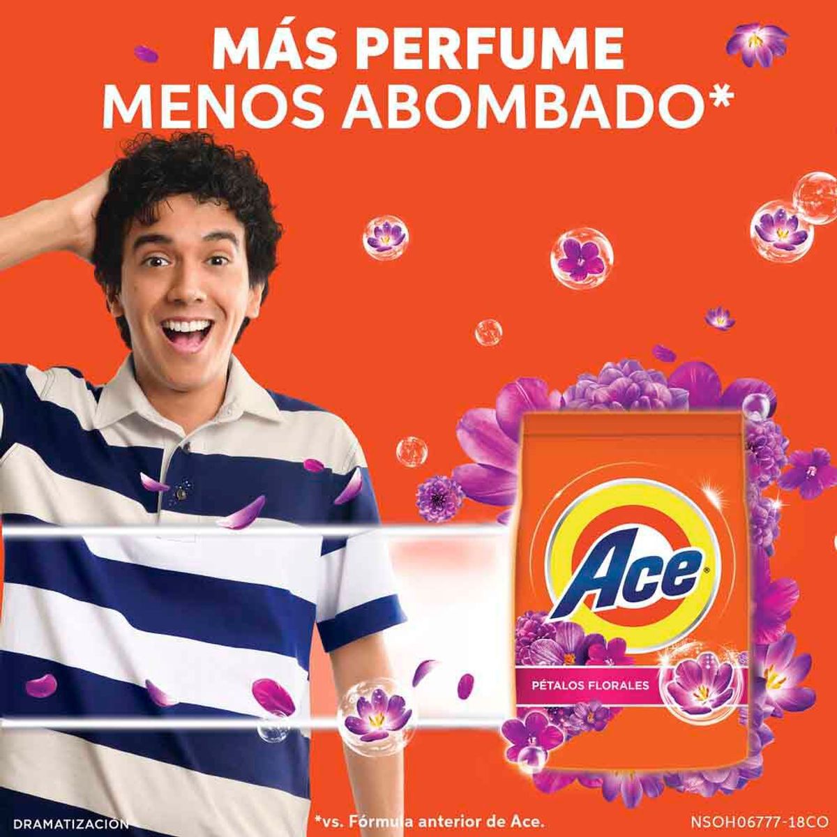 ACE - Detergente en Polvo Ace Floral Bolsa 8 Kg