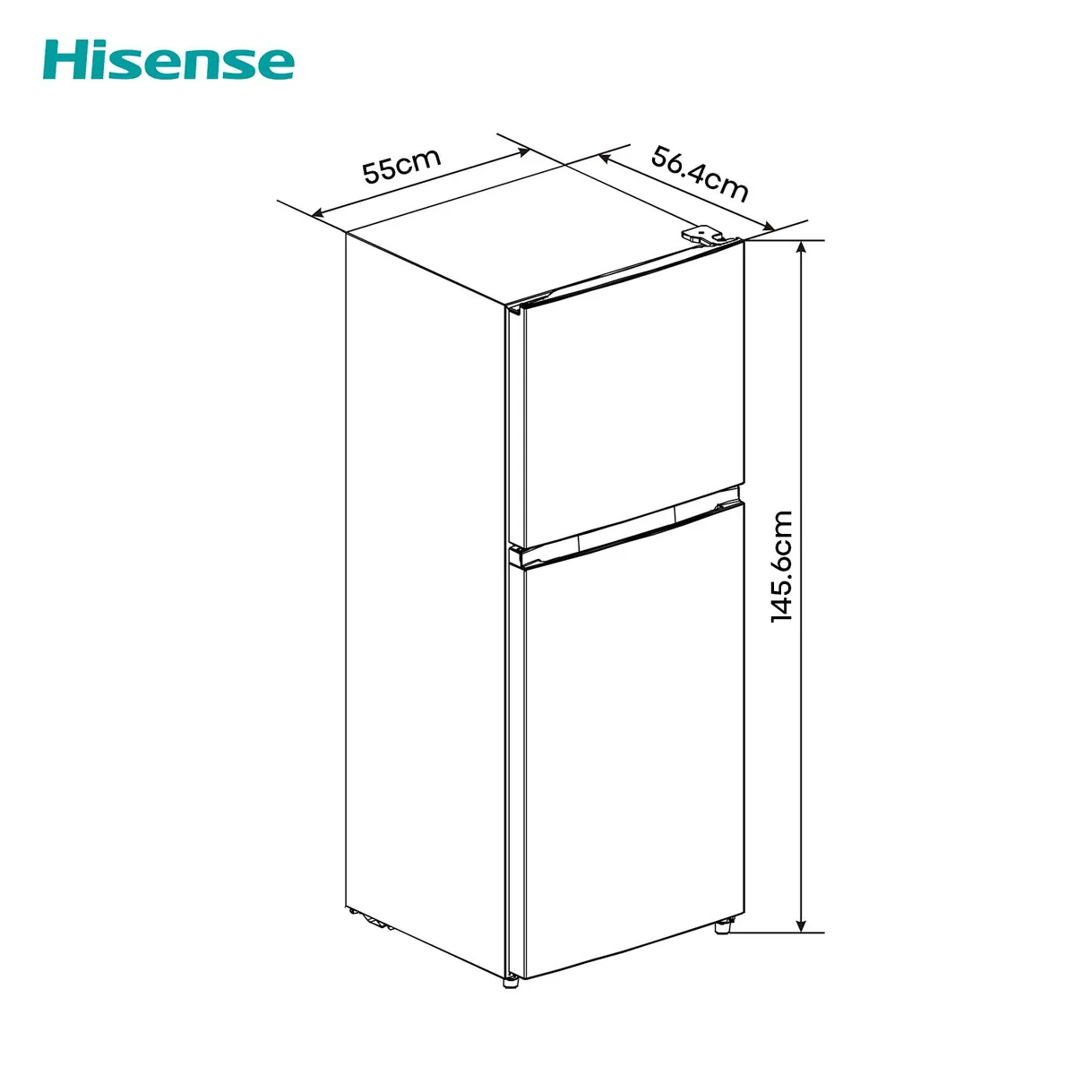 HISENSE - Refrigeradora Hisense Top Mount 203L Bcd-203W