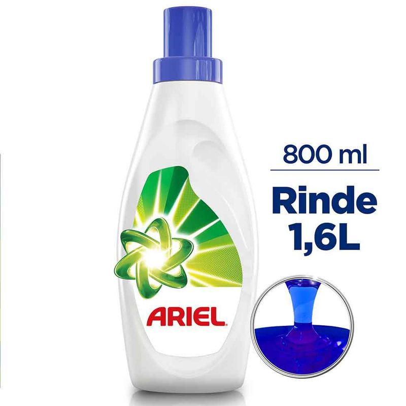 ARIEL - Detergente Ariel Líquido Doble Poder Envase 800 mL