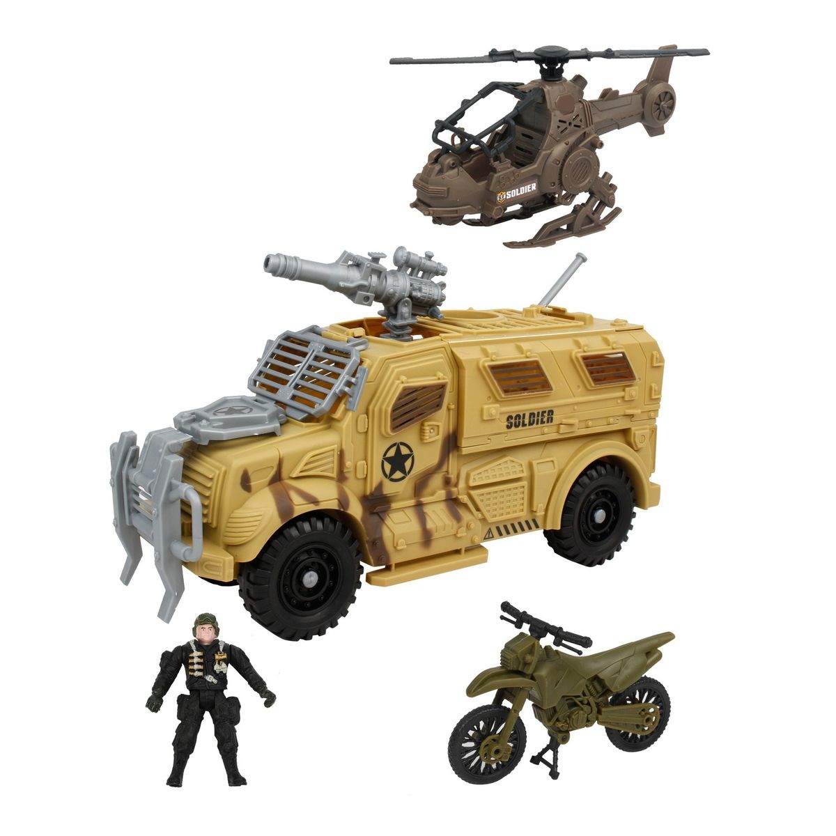 TRACK LAUNCH - Set Militar 4 4 Pzas