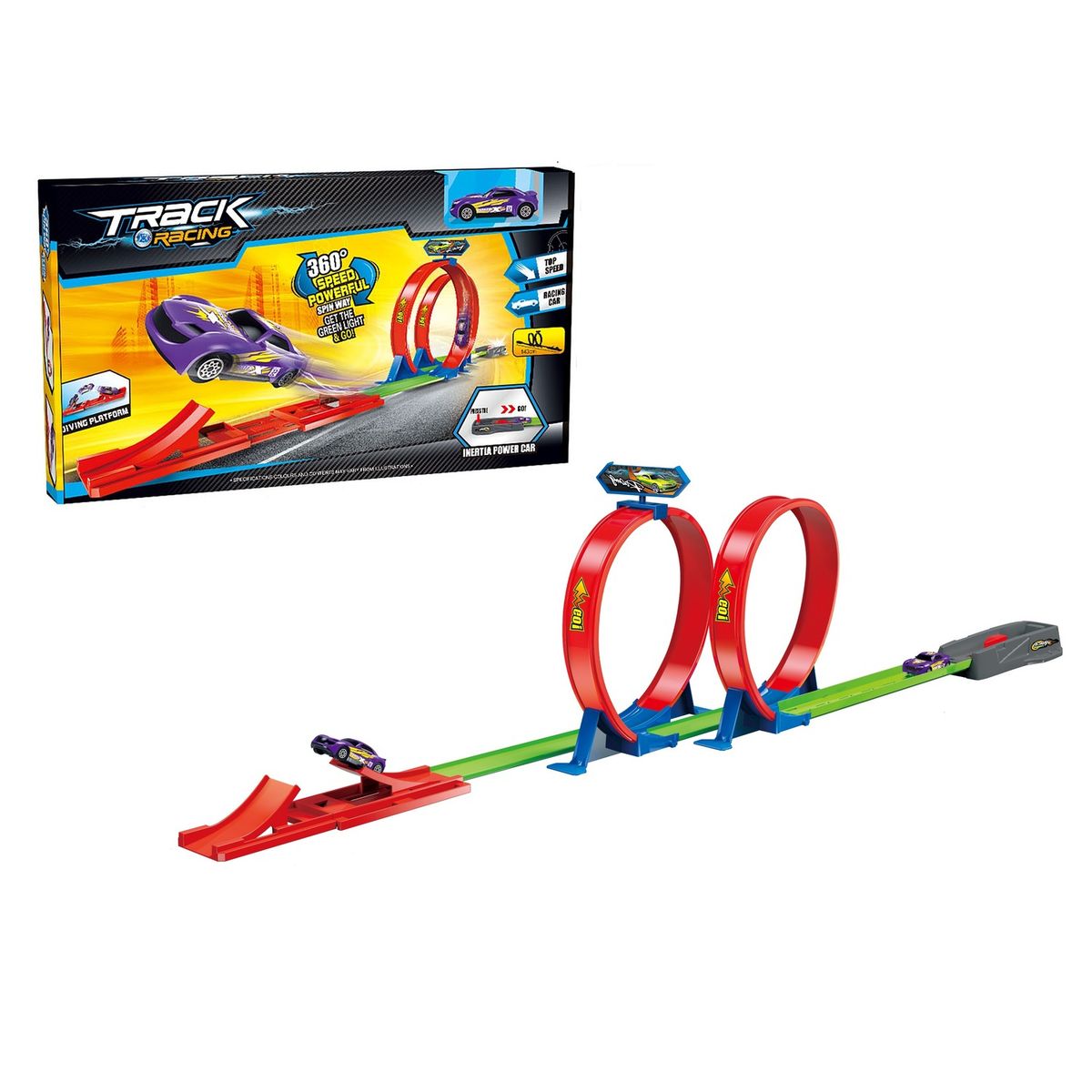 TRACK LAUNCH - Pista de Autos Doble Curva