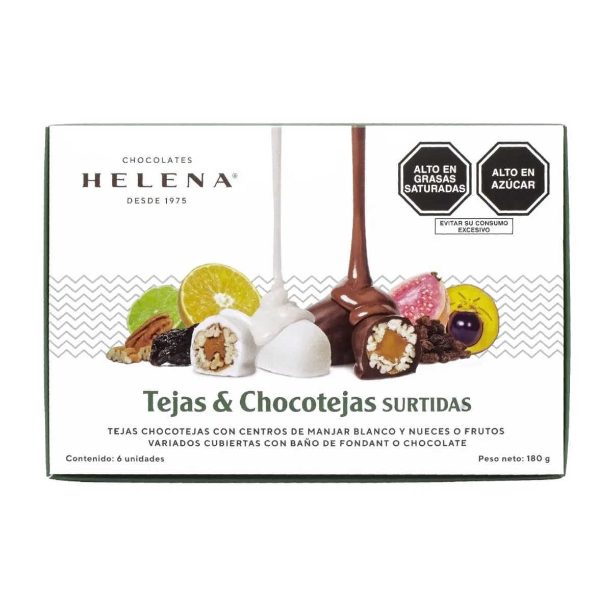 HELENA - Tejas y Chocotejas Surtidas Helena Caja 180 g