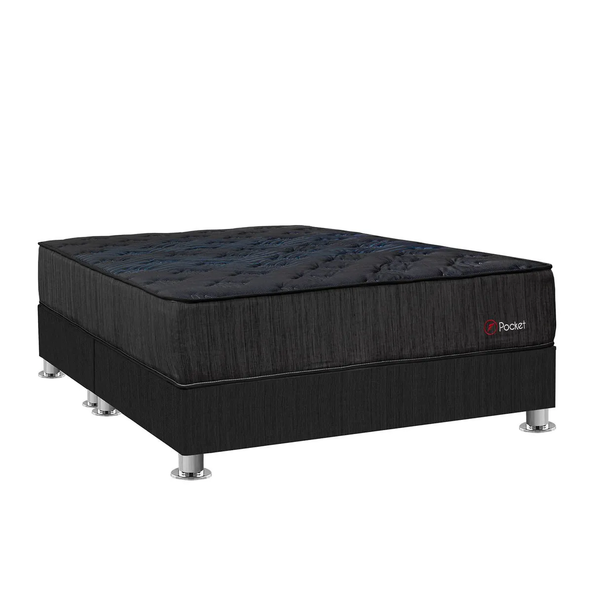 FORLI - Cama Americana Forli Pocket Negro Queen