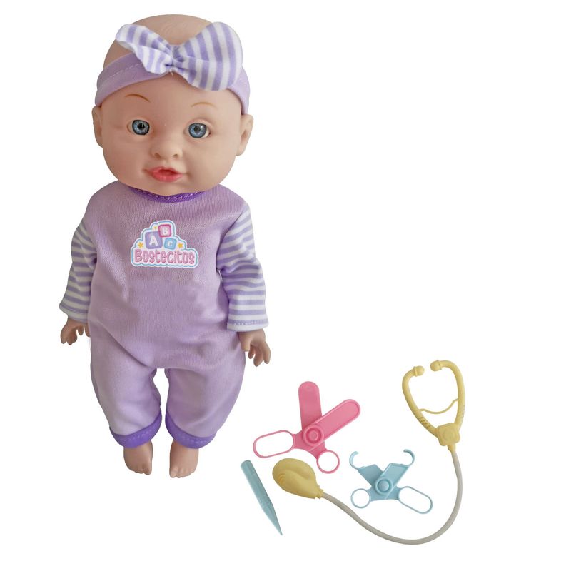 BOSTECITOS - Muñeca Abc con 3 Accesorios