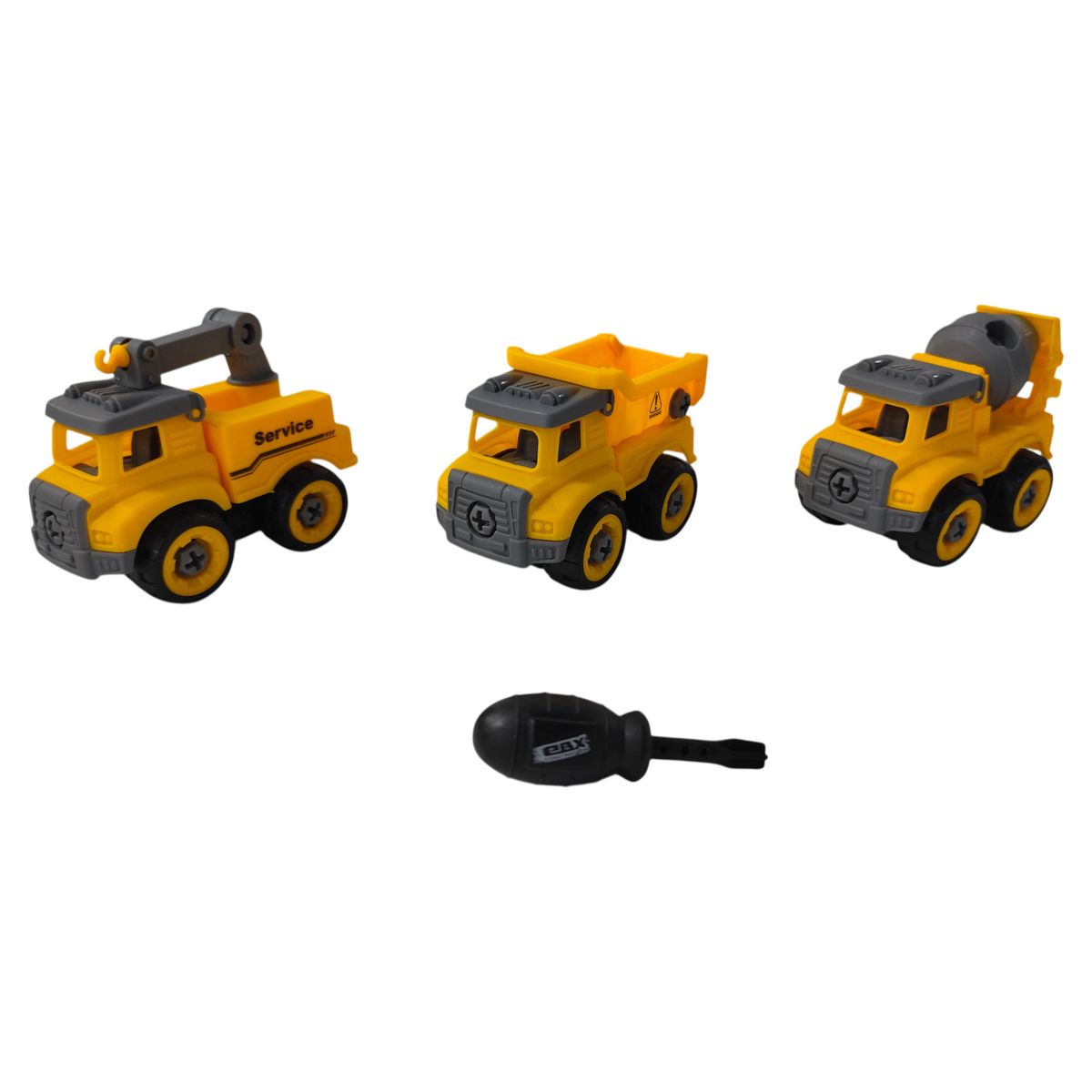EBX - Vehículo Ebx Construccion Builder Trío 3 Pack