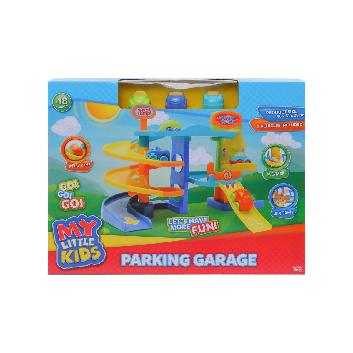 MY LITTLE KIDS - Parking Rampa Espiral Ascensor 46x31x28 cm